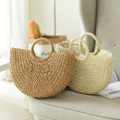 Casual Rattan Shoulder Bag