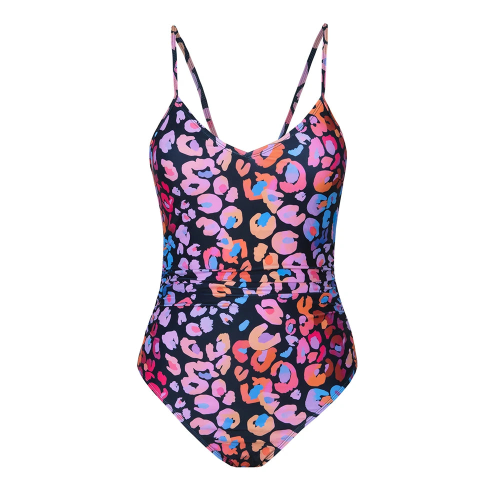 Leopard Print O-Ring Swimsuit